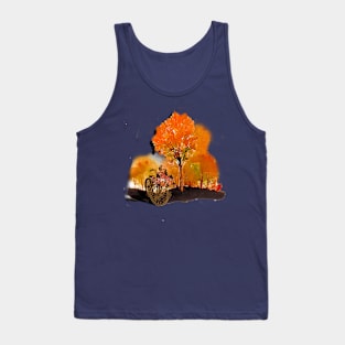 Autumn Bicycle Park Tank Top